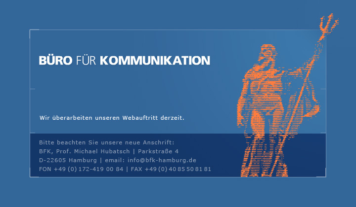 Büro für Kommunikation, Prof. Michael Hubatsch, Hamburg - Willkommen, 85 Kb